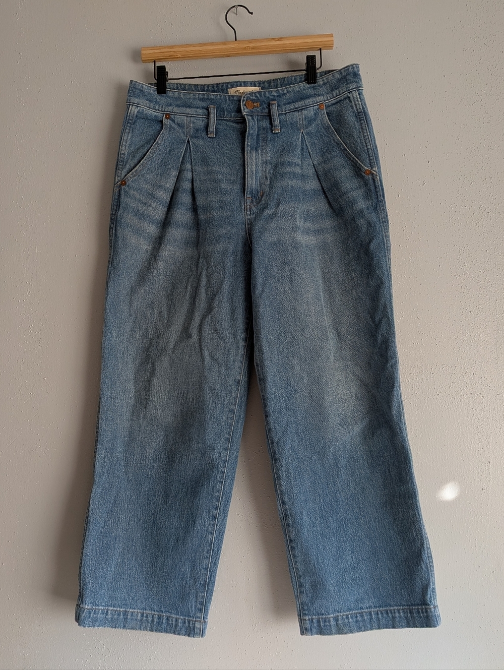 MADEWELL the perfect vintage wide leg crop jean